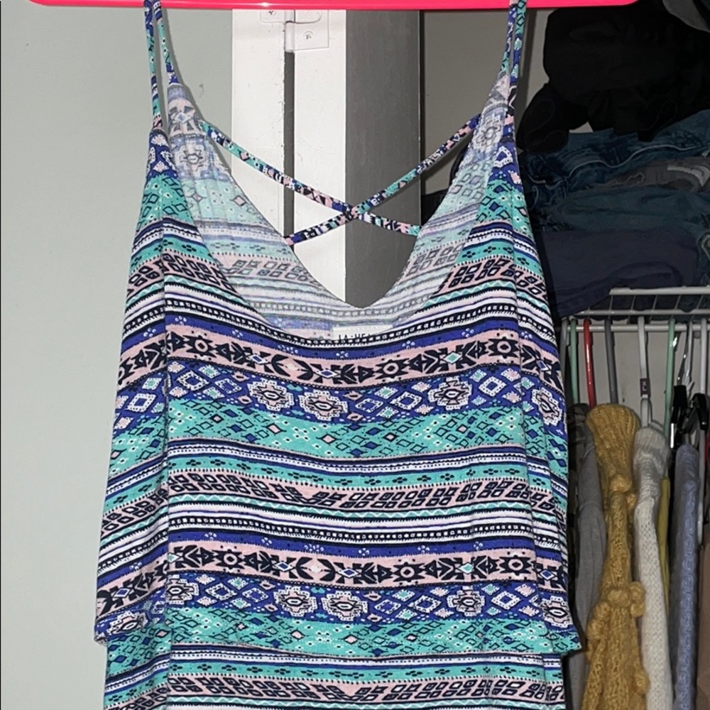 Flowy patterned crop top